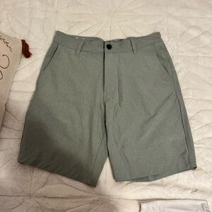 Gray Checkered Shorts